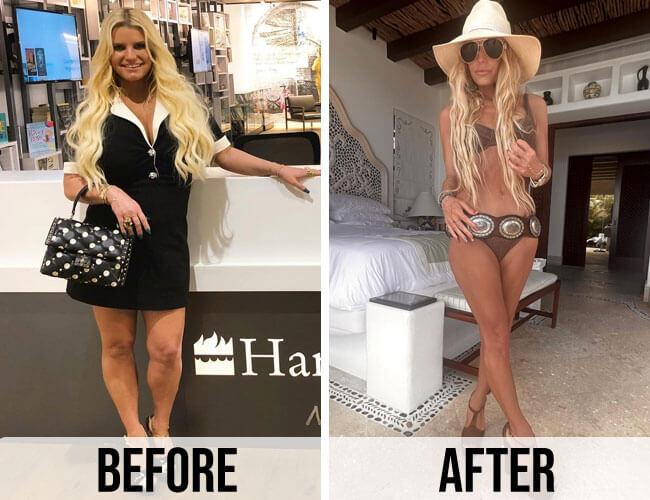 Jessica Simpson Before and After